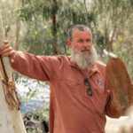 Uncle Shane with culturally modified tree