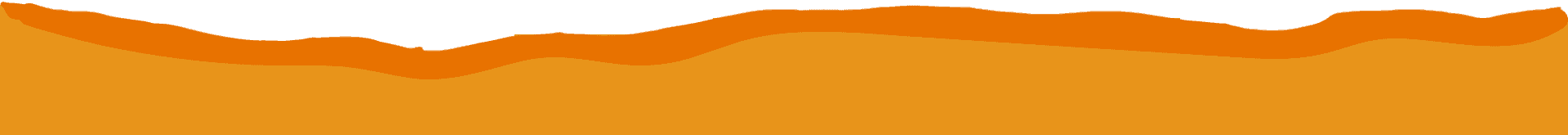 Abstract banner: three overlapping orange wavy ribbons spanning the width against a black top edge, conveying warmth and motion in a flat, minimalist design.