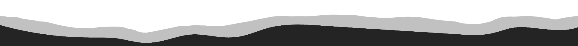 Abstract landscape with a green sky, a wavy gray band, and a dark ground suggesting rolling hills or waves.